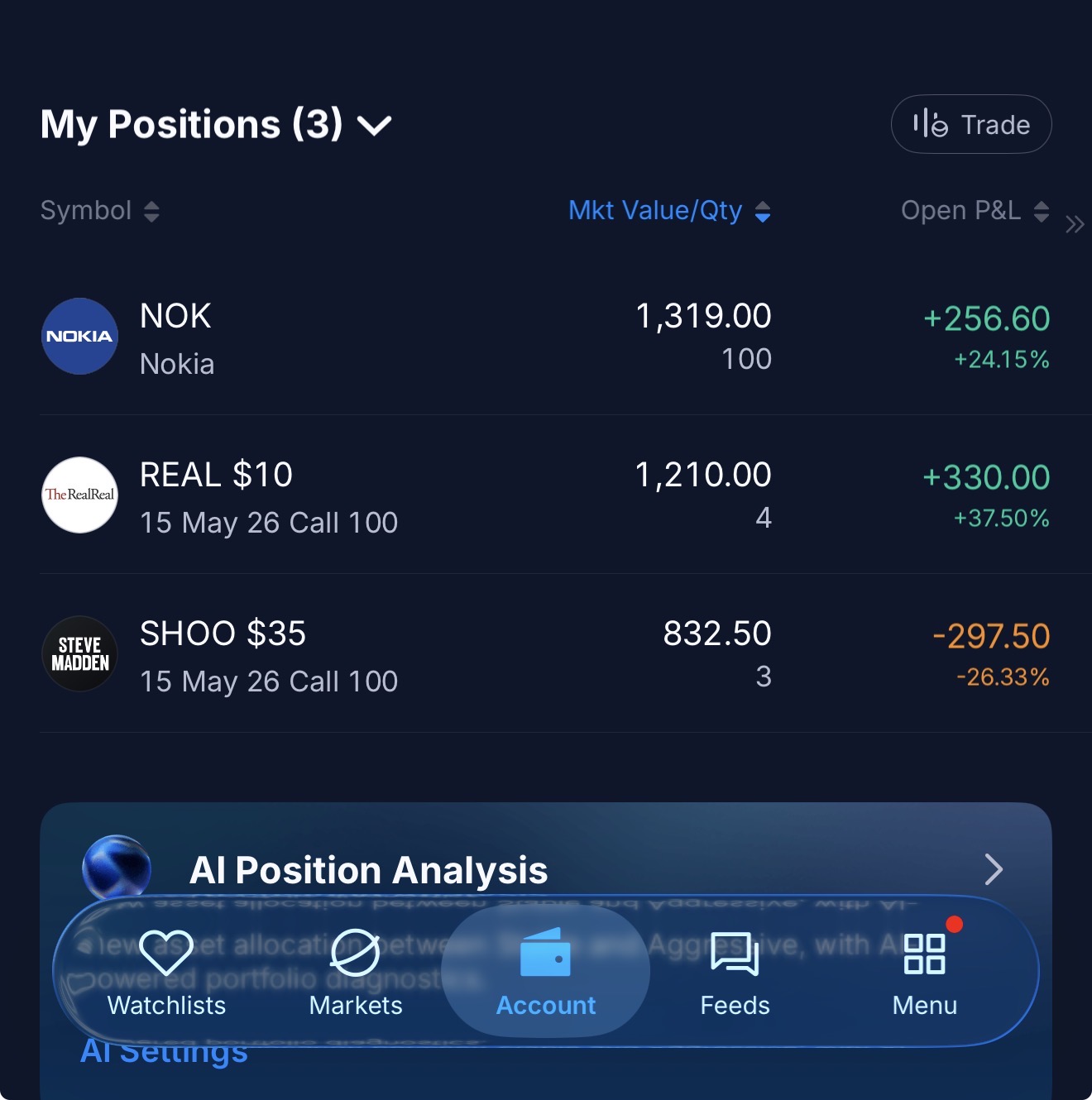 My Positions