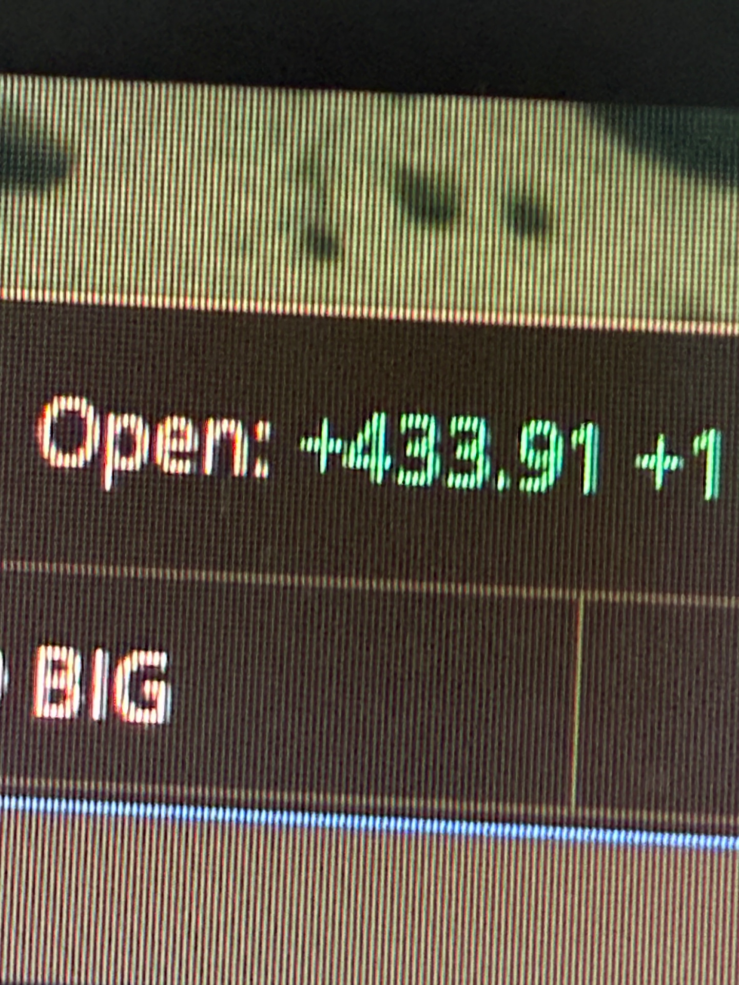 Open: +$433.91