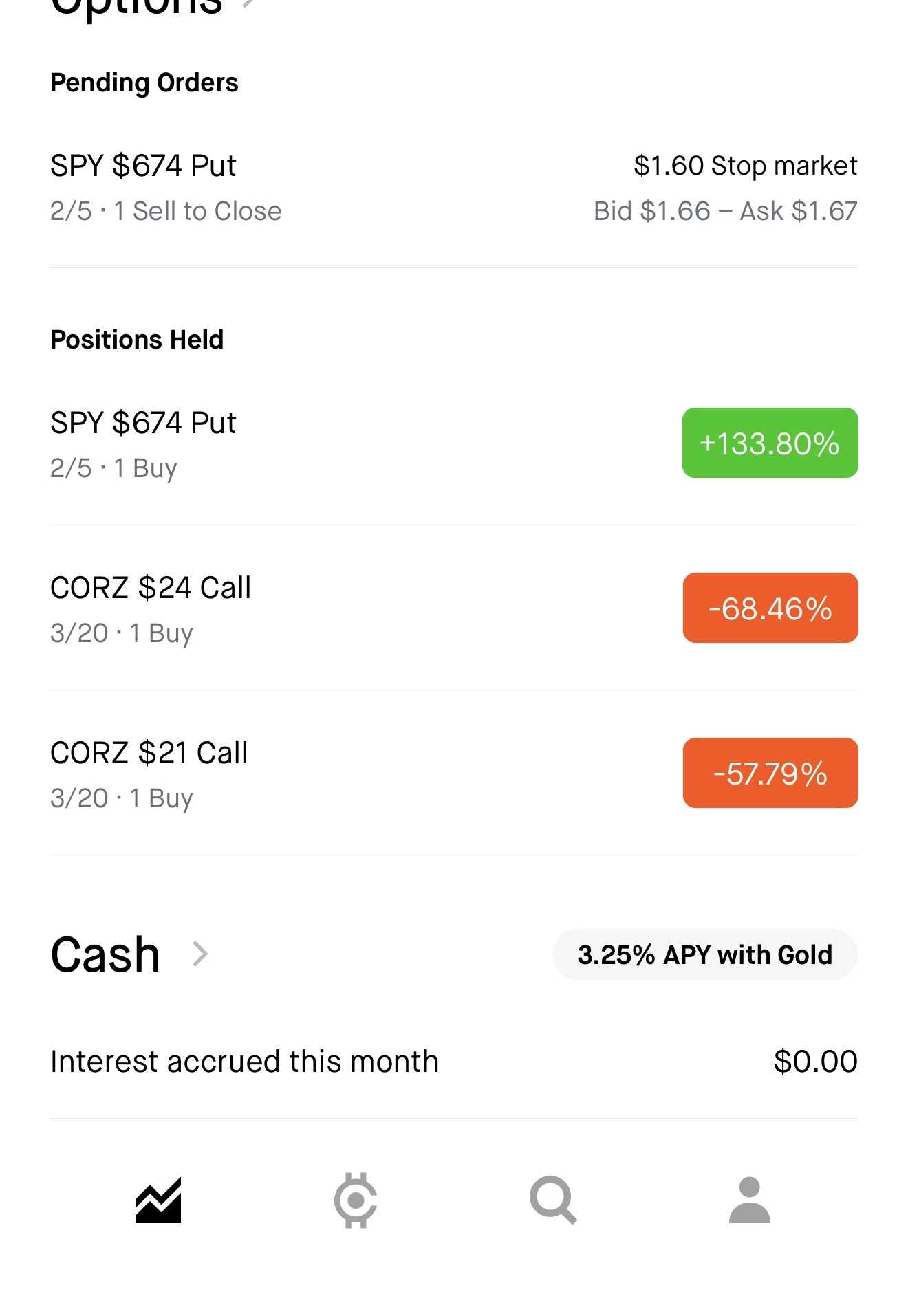SPY Put +133.80%